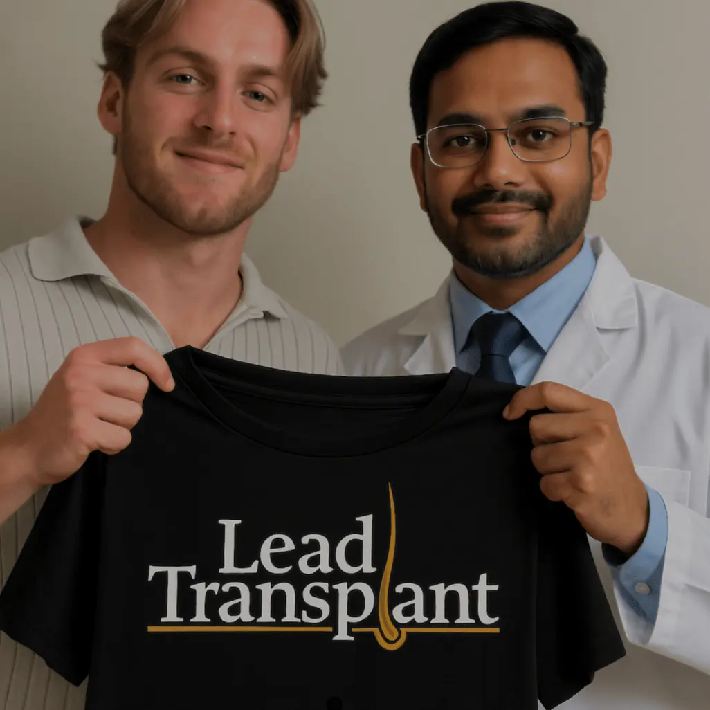 Ben holding merchandise